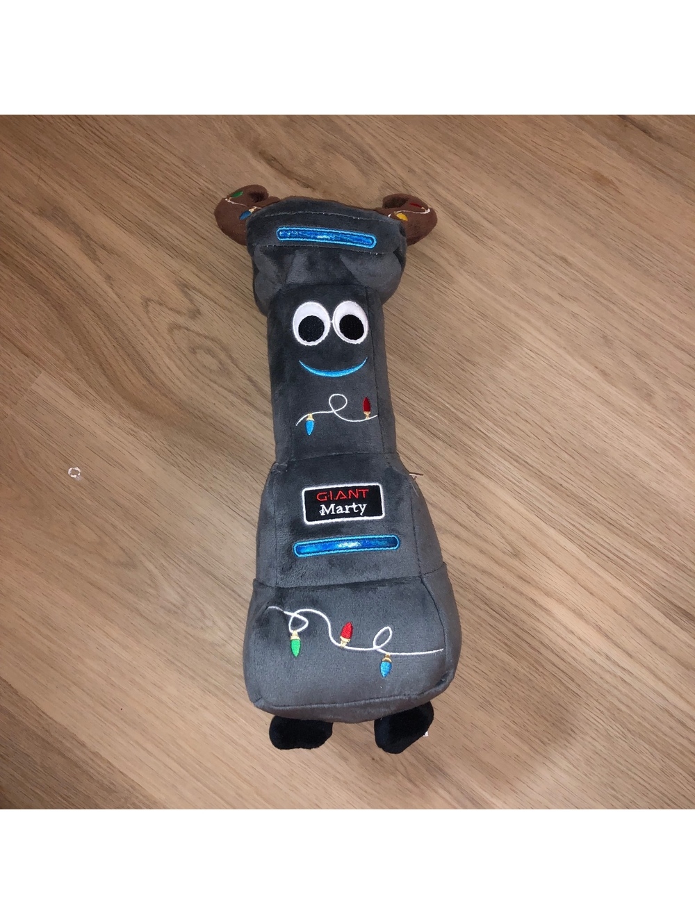 GIANT FOOD STORE MARTY THE ROBOT CHRISTMAS ANTLERS REINDEER HOLIDAY PLUSH